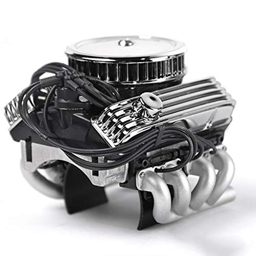 SHEAWA RC Car F82 V8 Simulate Engine Motor Cooling Fans Radiator for AXIAL SCX10 90046 Redcat GEN8 1/10 RC Crawler
