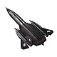 HANGOU 1/144 SR-71A Skunk Militärisches Modellflugzeug Kämpfer aus Legierung Modellflugzeug Modellflugzeug zum Sammeln und Ausstellen