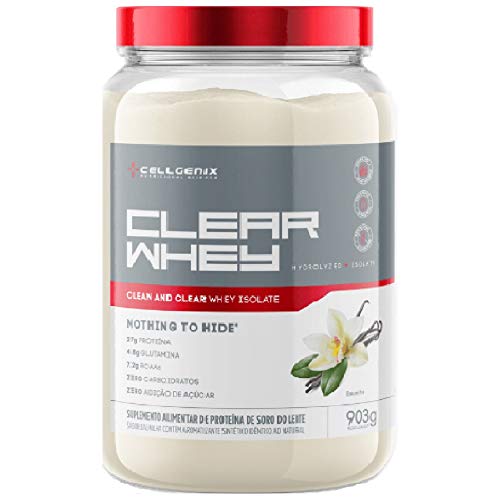 Whey Protein 100% Isolate Clear 907g - Baunilha - Cellgenix