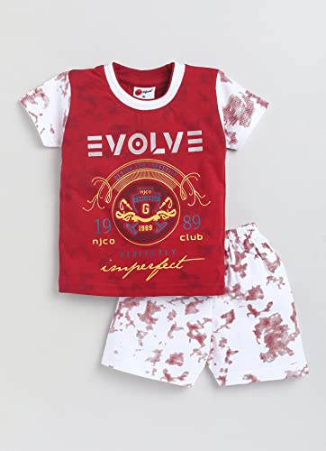 Image of Mars Infiniti Multicolor Half T Shirt and shorts combo set