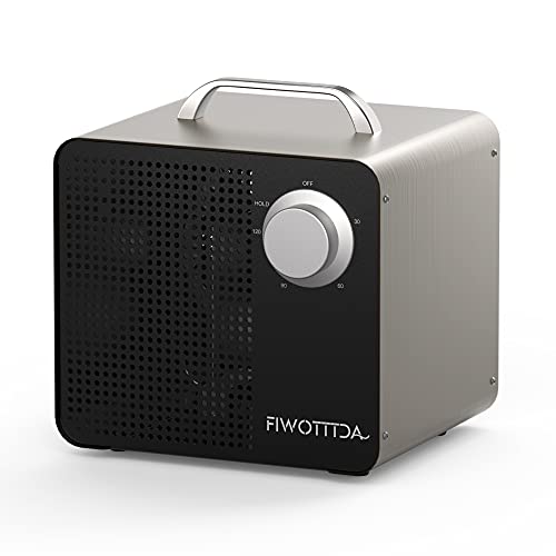 Flash Deals - 50% OFF FIWOTTTDA Commercial Ozone Generator 10,000mg High Capacity Industrial O3 Air Purifier for Home Rooms, Smoke, Cars, and Pets, Black