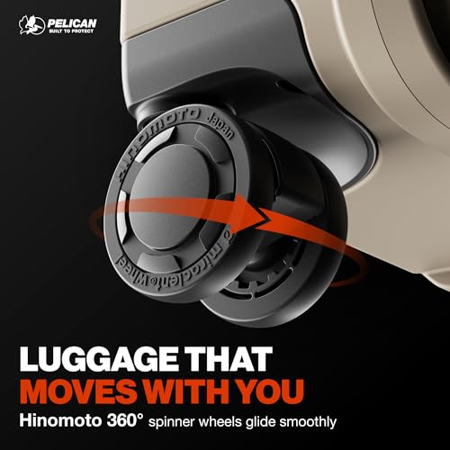 Image of Pelican ATX Luggage Hard Case Luggage with Wheels - Waterproof Hardshell - Medium Size (25 Inch) Check-In Suitcase (Black)