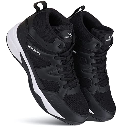 Image of BERSACHE Premium Sports,Gym, Trending, Stylish Running Shoes for Men (Black)
