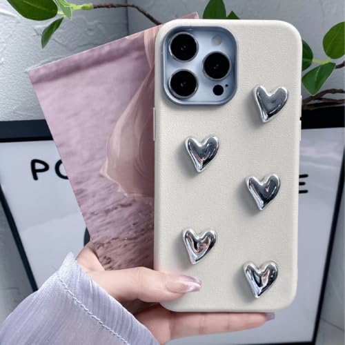 Coque argent cœur iPhone 14 Pro le cadeau chic pour la Saint-Valentin