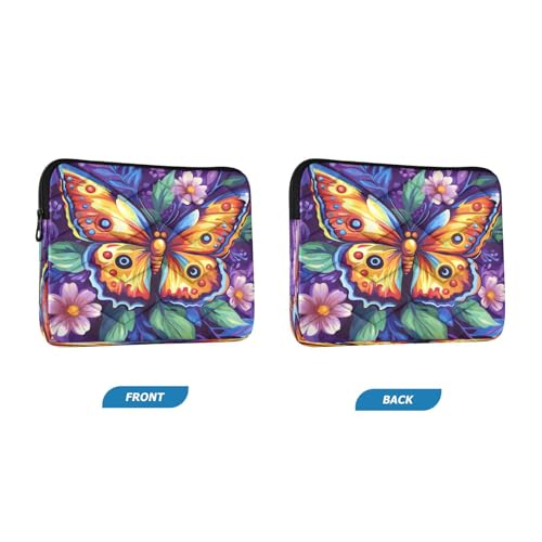 Funda para portátil de 13.3 pulgadas Butterfly Flower miniatura 2