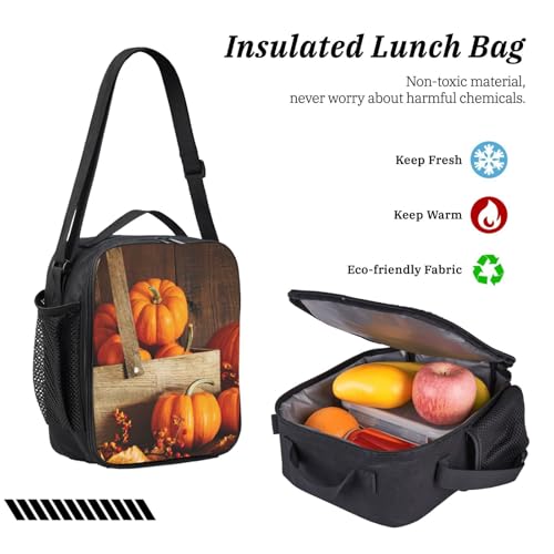 Sac à dos d'école imprimé citrouille d'automne allégeant la charge des élèves