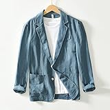 【Vielseitige Stilvolle Anzugjacke Blazer für Herren】Leichte Button-Down-Jacke für Herren. Der sportliche Herren-Blazer kombiniert formell und lässig,passt gut zu Jeans/Hemd,Herren-Poloshirts,Freizeitschuhen,Krawatte,Rollkragen,Basic-T-Shirt,Anzughose usw.,kreiert einen Freizeit- oder professionellen Business-Look für Sie,machen Sie einfach,attraktiv und großzügig machen Menschen einen tiefen Eindruck.
