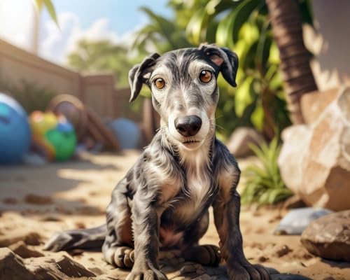 Tableau personnalisé chien chat cadre toile art numérique 4K - 3