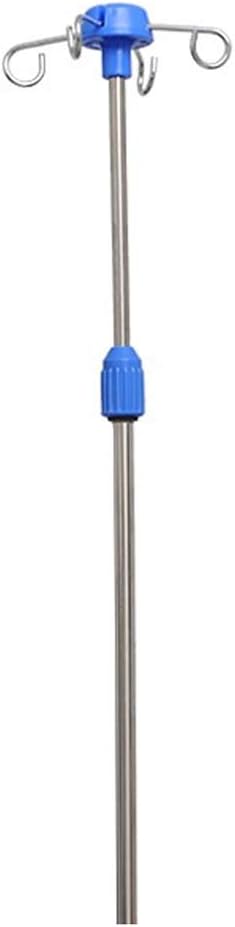 N / A Portable Drip Stand Telescopic IV Bracket Bed Plug-in Infusion Stand Stainless Steel Adjustable 4 Hooks Height Adjustable 110-200cm for Kindergarten/Clinic : Industrial & Scientific