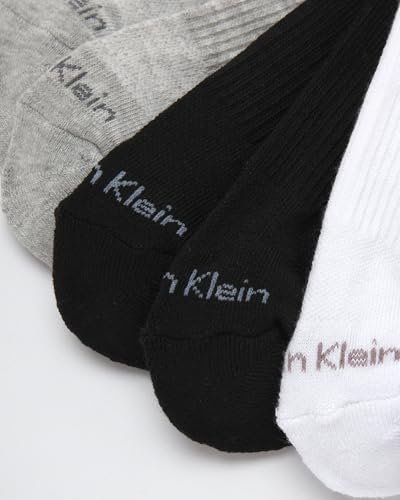 Image of Calvin Klein Womens Quarter Socks - 6 Pack Athletic Performance Cushioned Ankle Socks for Women for Running and Workout