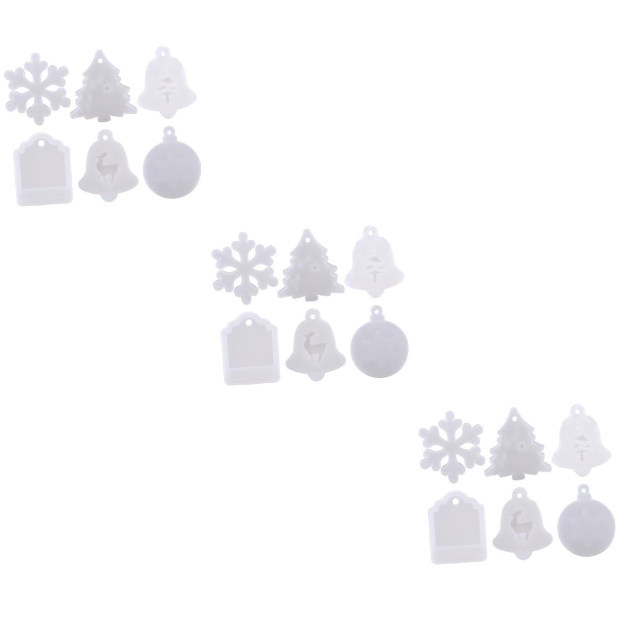 VILLCASE 18piezas Moldes De Para Pasteles De Navidad De Diseño De Árbol y Para Chocolate y Decoraciones De Repostería