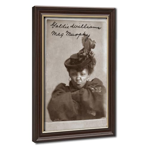 Toile Goldie Williams Mugshot 1898 | Déco murale vintage salon 20x30 cm