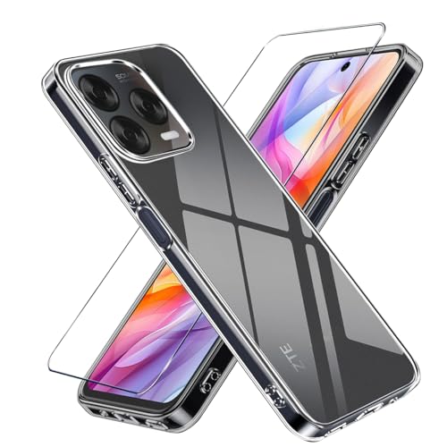 LYJERRY Cover + Vetrino Vetro Compatibilità con ZTE Blade V70