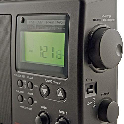 Image of C. Crane CCRadio-2E Enhanced Portable AM FM Weather and 2-Meter Ham Band (Black) CC2BE