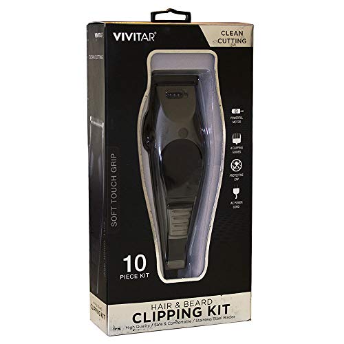 Aparador de Barba e Cortador de Cabelo, Vivitar, PG-6000BK, Preto
