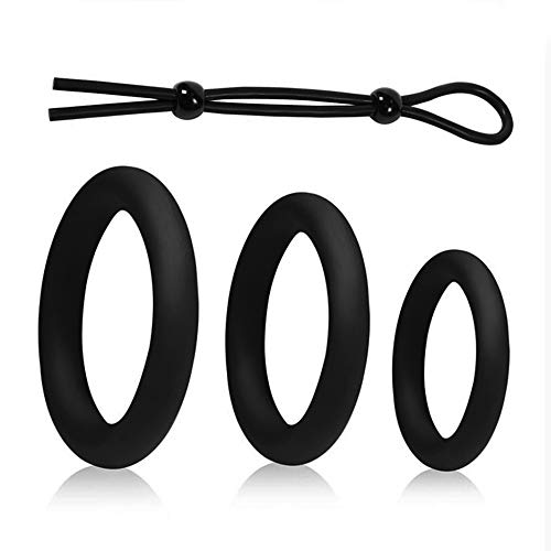 GHD D Set di Anelli Regolabili + Anello da Uomo Super Soft / Giocattolo a Combinazione Felice