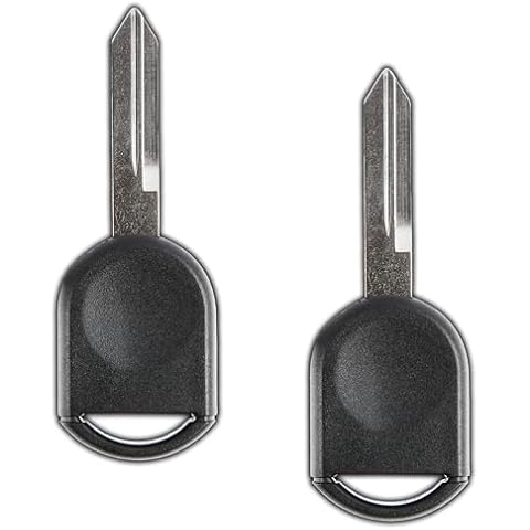 KeylessOption Car Key Replacement for 2000-2017 Ford Lincoln Mazda Mercury Ignition Transponder, H84 H92 40 80 Bit - 2 Pack Cover