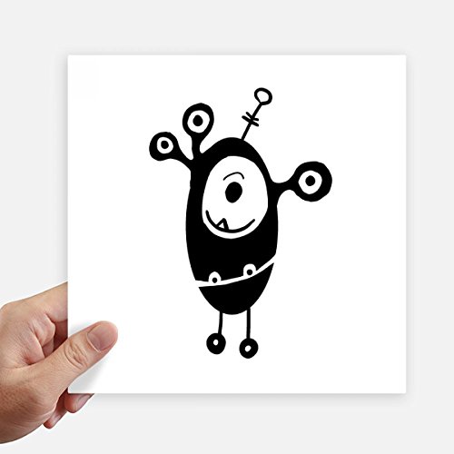 Stickers 20cm Extranjero del Monstruo DIYthinker para pared y maleta de 4 piezas 2