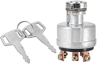 Ignition Switch, Ignition Starter Switch Button with 6 Terminal Wire Digger 2 Keys for SK200-3 SK200-5 SK120-5