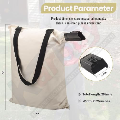 127-7040 Blower Debris Vacuum Bag for Toro 137-2336, 108-8994 Fits 51436 51563 51581 51594 51599 51609 51618 51619 51621 Blower - Leaf Blower Bag - Image 3