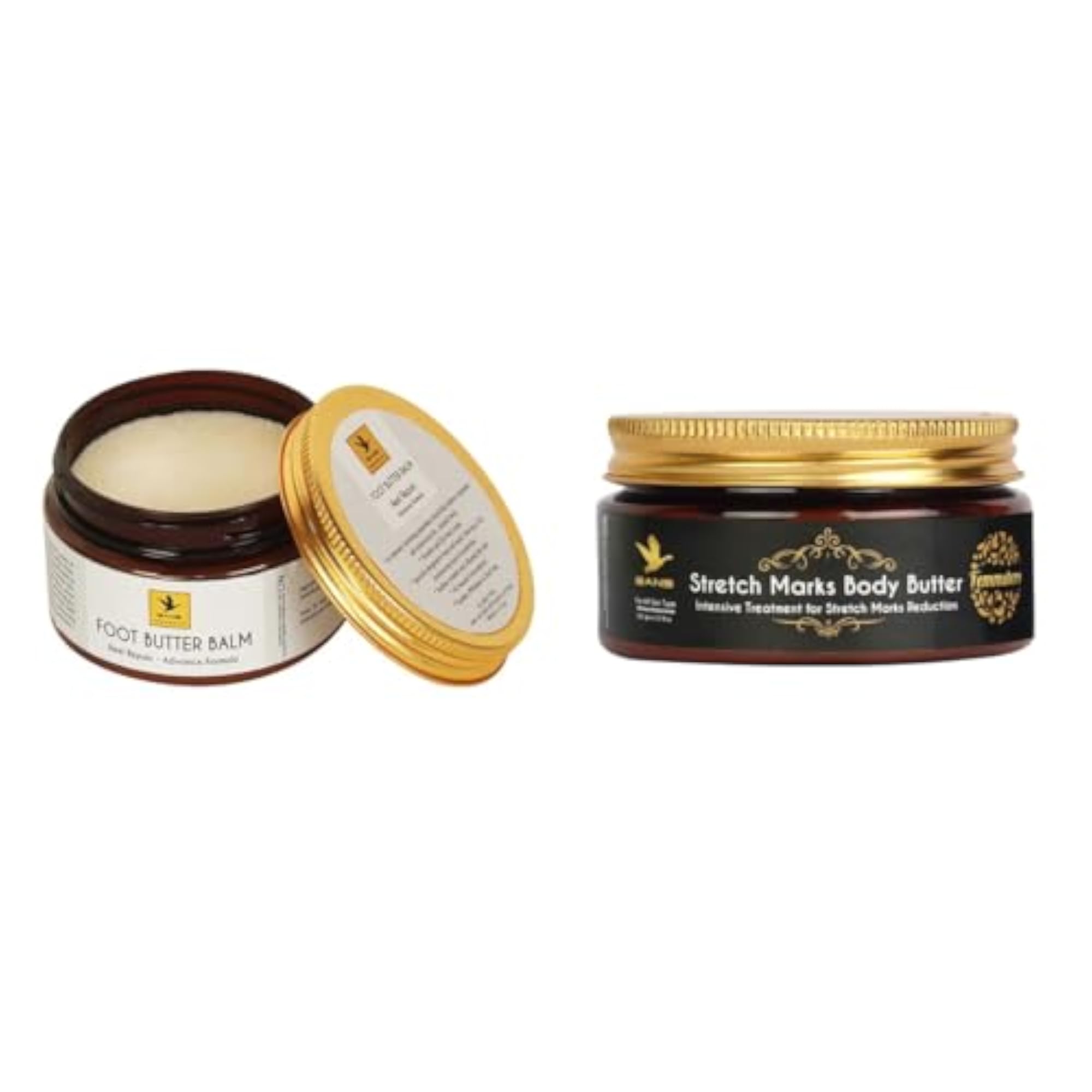 Foot Butter Balm 100GM and Stretch Marks Body Butter Combo