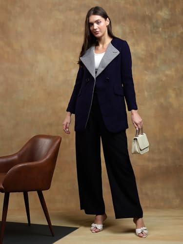Image of KOTTY Womens Cotton Blend Standard Length Elegant Style Coat - Classic Style with Modern Detailing