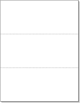 Alliance Perforated Laser Cut Paper - 8.5x11", 20# 92 Bright, 2500 Sheets Case