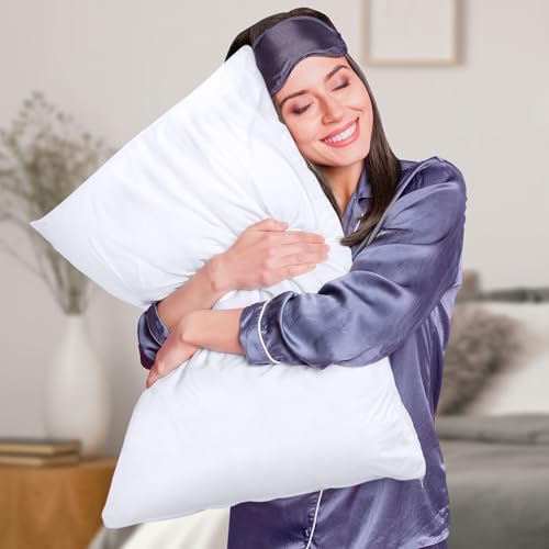 Image of Utopia Bedding Premium 100% Waterproof Pillow Protectors with Zipper King Size (Set of 40), Bed Bug and Dust Mite Proof Zippered Pillow Covers, Pillow Encasement Cases, White