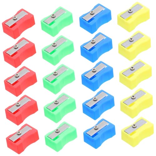 DIKACA 50個ミニ手持ち筆削り器 ポータブル小型カラー筆削り 学生用文房具