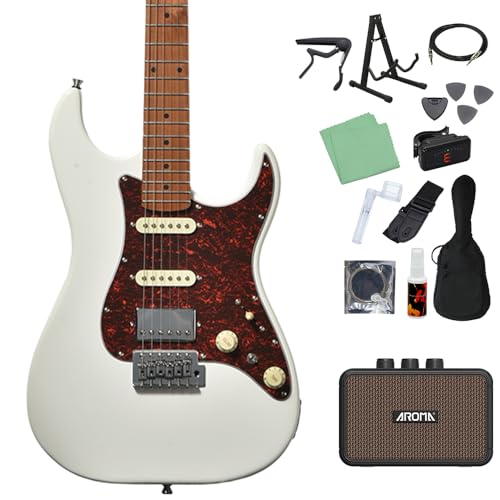 Bacchus GS-2DX RSM/M エレキギター初心者14点セット 【充電式ミニアンプ付き】 WH エレキギター ユニバースシリーズ バッカス
