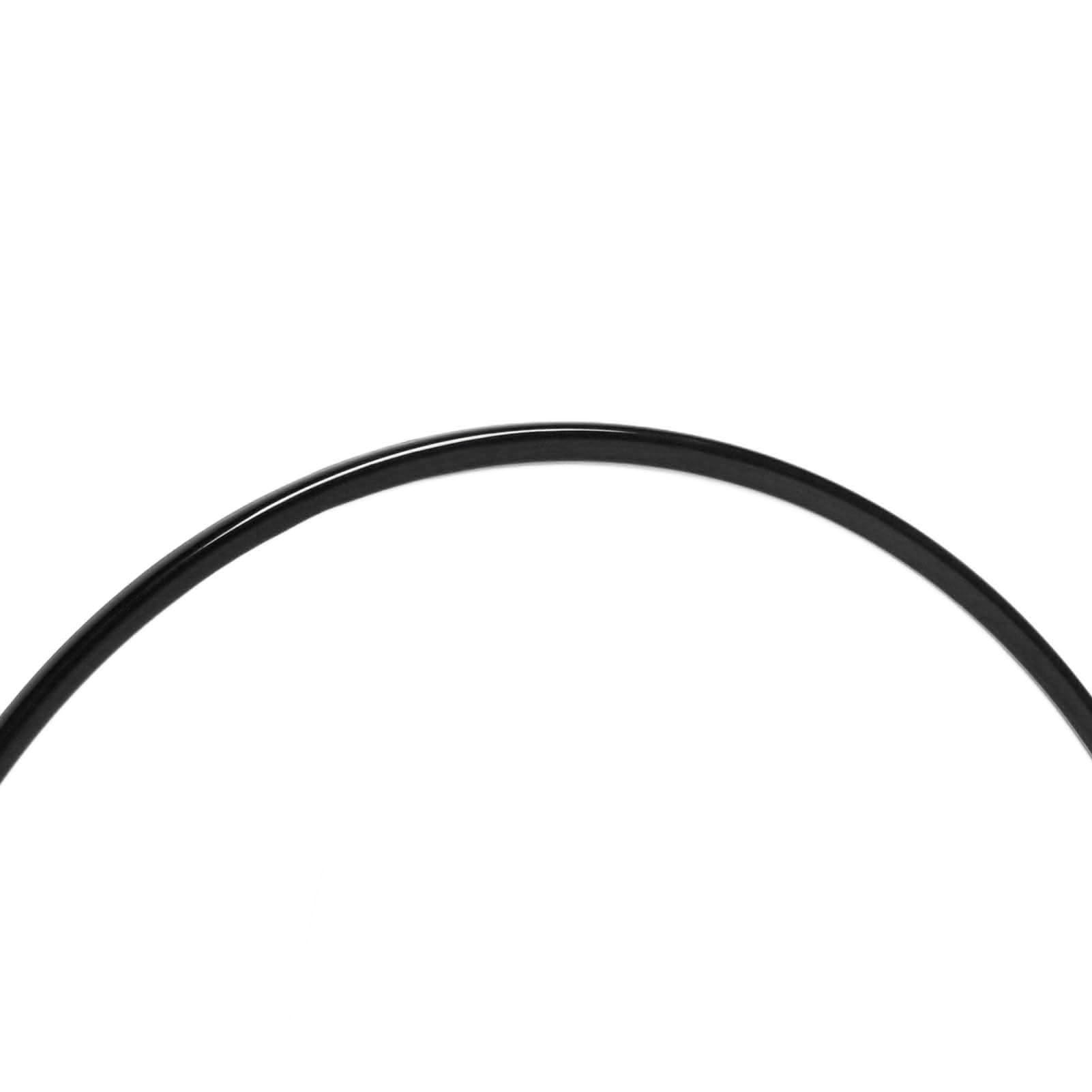 Naroote Protecteur de Roues de Jante, 18 Pouces R18 Durabilité élevée de Protection Universelle Facile à Installer la Garde du Bord du Bord de la Roue de Voiture pour l'automobile (Black)