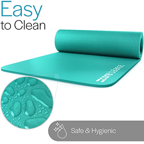 41otYfqDOGL Core Balance Pilates Mat, Extra Thick Foam 10mm, Non Slip, Exercise Fitness Yoga, Compact Lightweight With Carry Strap… - Image 5