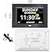 MRCHYDZ 7 Inch Clock with Day and Date for Elderly Large Display Digital Clocks 12 Alarms 3 Display Modes Large Font Alzheimer's Clock Alarm Clocks for Seniors Auto DST Black