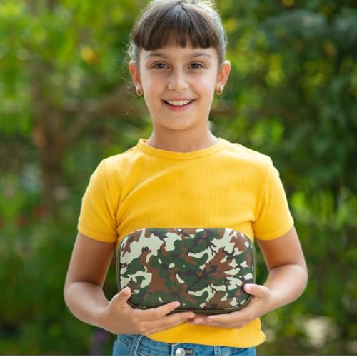 Image of ZIPIT Camo Pencil Case for Boys, Aesthetic Pencil Box for School, Green