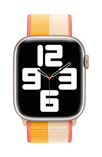 Image of Apple Watch Band - Sport Loop (45mm) - Maize /White - Regular