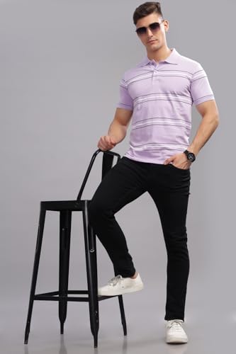 Image of ADRO Regular Fit Polo T-Shirt for Men| Printed Polo T-Shirt | Cotton Polo T Shirt