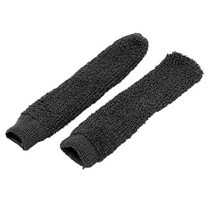 Pmandgk Antislip Handdoek Wrap Badminton Racket Over Grip Cover Zwart 2 STKS