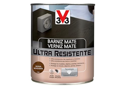 V33 BARNIZ INTERIOR ULTRA RESISTENTE MATE NOGAL 0,75L