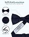 Men's Formal Satin Bowtie and Cummerbund Set - Navy, By S. H. Churchill