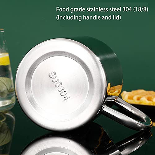 Simphony Stainless Steel Coffee Mug With Lid And Handle 10.8 Oz,100% Bpa-Free, Double Wall Camping Travel Coffee Mugs Tough & Shatterproof, Keeps Coffee/Tea Hot And Beer Cold Longer (320Ml（10.8 Oz）) #TOP2