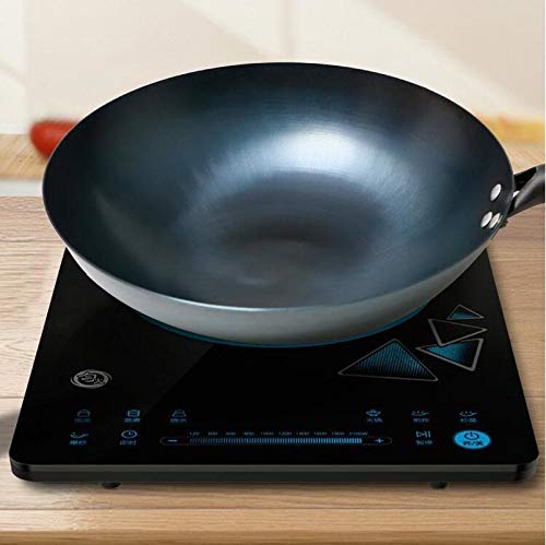 Wok de hierro con mango de madera 32 cm miniatura 5