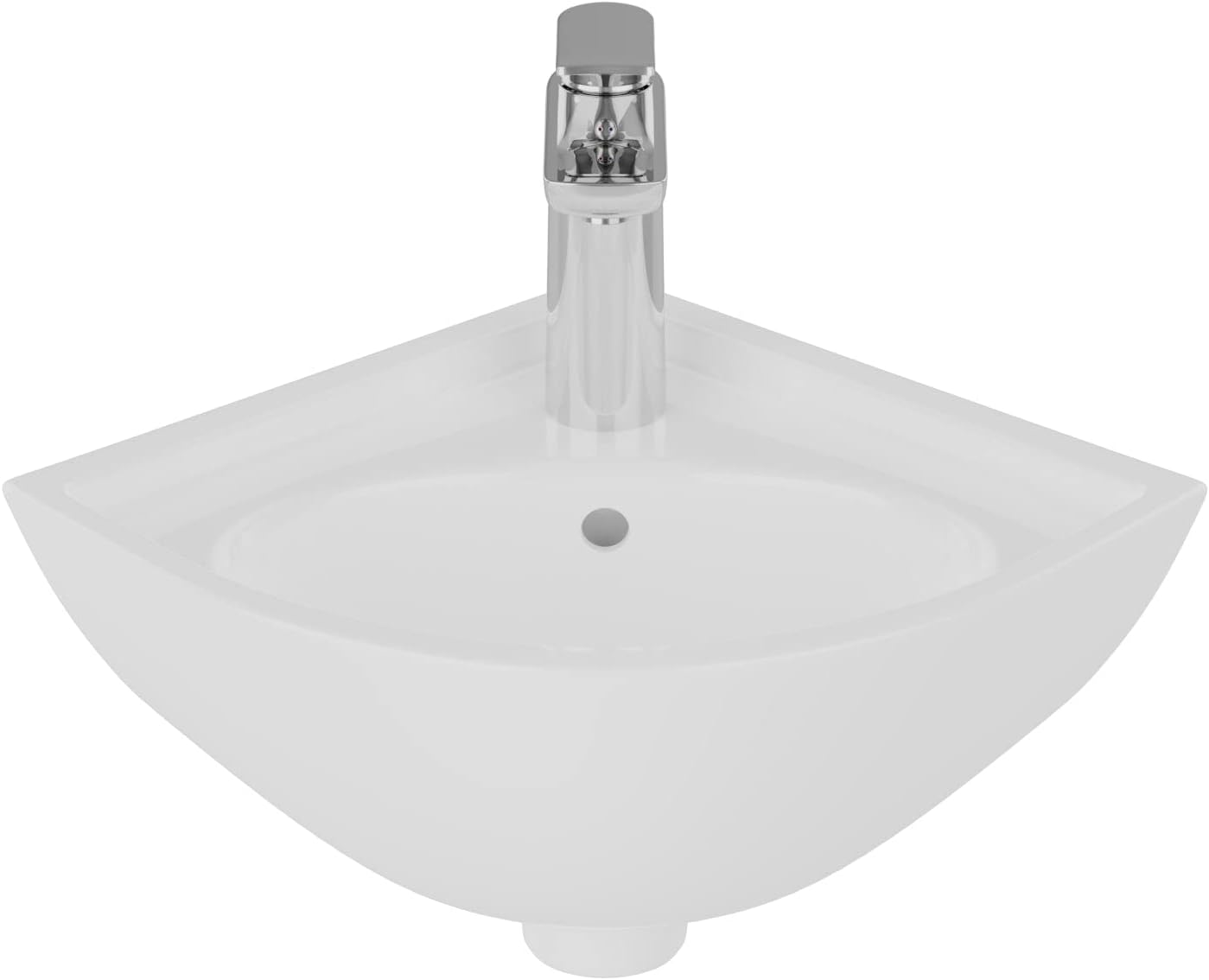 Petite Corner Wall-Hung Basin 17-3/8" x 14-3/8" x 7-1/2"