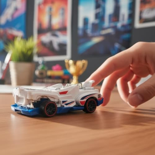 Image of GENIE'S TOY BUS 1:64 Scale Die-Cast Racing Car I Sports Car with Free Wheel Mechanism I Premium Metallic Finish I Kids Collectible Toy for Ages 3+ I Best Birthday Gift for Kids