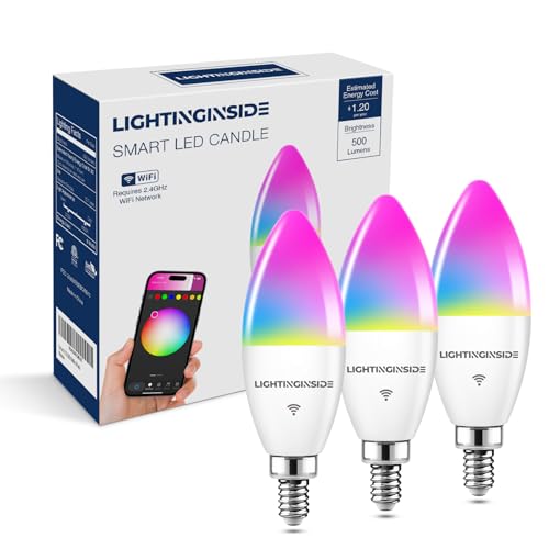 Lightinginside LED-C38E12-5W-3P E12 Smart Bulb 60W Equivalent cover