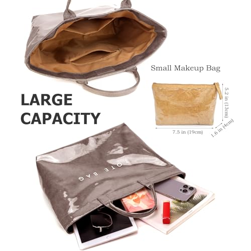 Bolso Tote Trendy de PVC para Mujer con Asa Superior miniatura 6