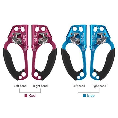 Ascender, Andoer Braçadeira de corda de ascensão manual equipamento de rapel de rocha ascendente par