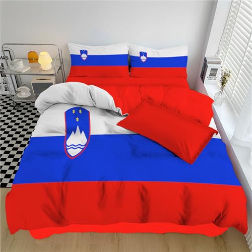 Housse de couette 140x200 drapeau doux pour lit enfant facile à laver sans repassage - 3