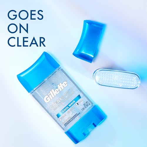 Gillette Antiperspirant and Deodorant for Men, Clear Gel, Cool Wave Scent, 2.85 oz (Pack of 2) - image 2