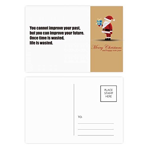 Lot de 20 cartes postales Père Noël pour décorer vos cadeaux et écrire à vos proches