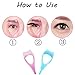 2 Pcs 3 in 1 Mascara Applicator Plastic Makeup Eyelash Tool Upper Lower Eye Lash Mascara Guard Applicator Guide with Eyelash Comb for Women (1 Blue + 1 Pink)